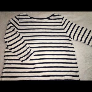 Striped quarter sleeve